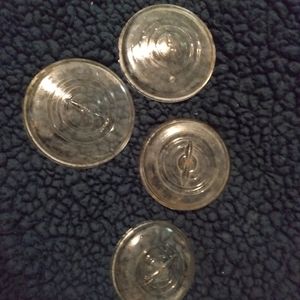 Vintage glass lids